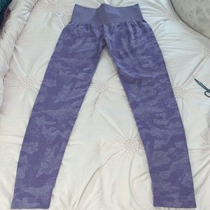 NVGTN purple camo leggings slightly used good condition